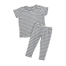 Load image into Gallery viewer, Shirt and Leggings - B&W Stripes