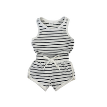 Load image into Gallery viewer, Retro Lounge Set - B&W Stripes