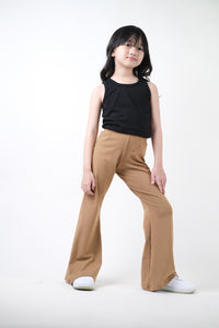 Flared Trousers - Brown