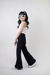 Flared Trousers - Dark Navy