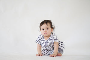 Shirt and Leggings - B&W Stripes