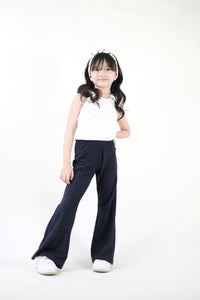 Flared Trousers - Dark Navy