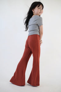 Flared Trousers - Rust