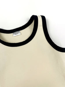 Tank Top - Vanilla Cream/Black