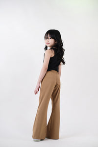 Flared Trousers - Brown