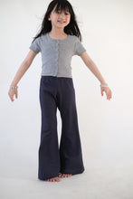 Load image into Gallery viewer, Flared Trousers - Dark Blue Denim
