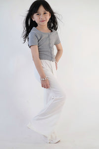 Flared Trousers - Milky White