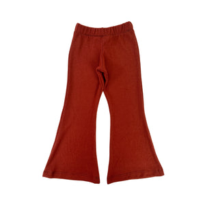 Flared Trousers - Rust