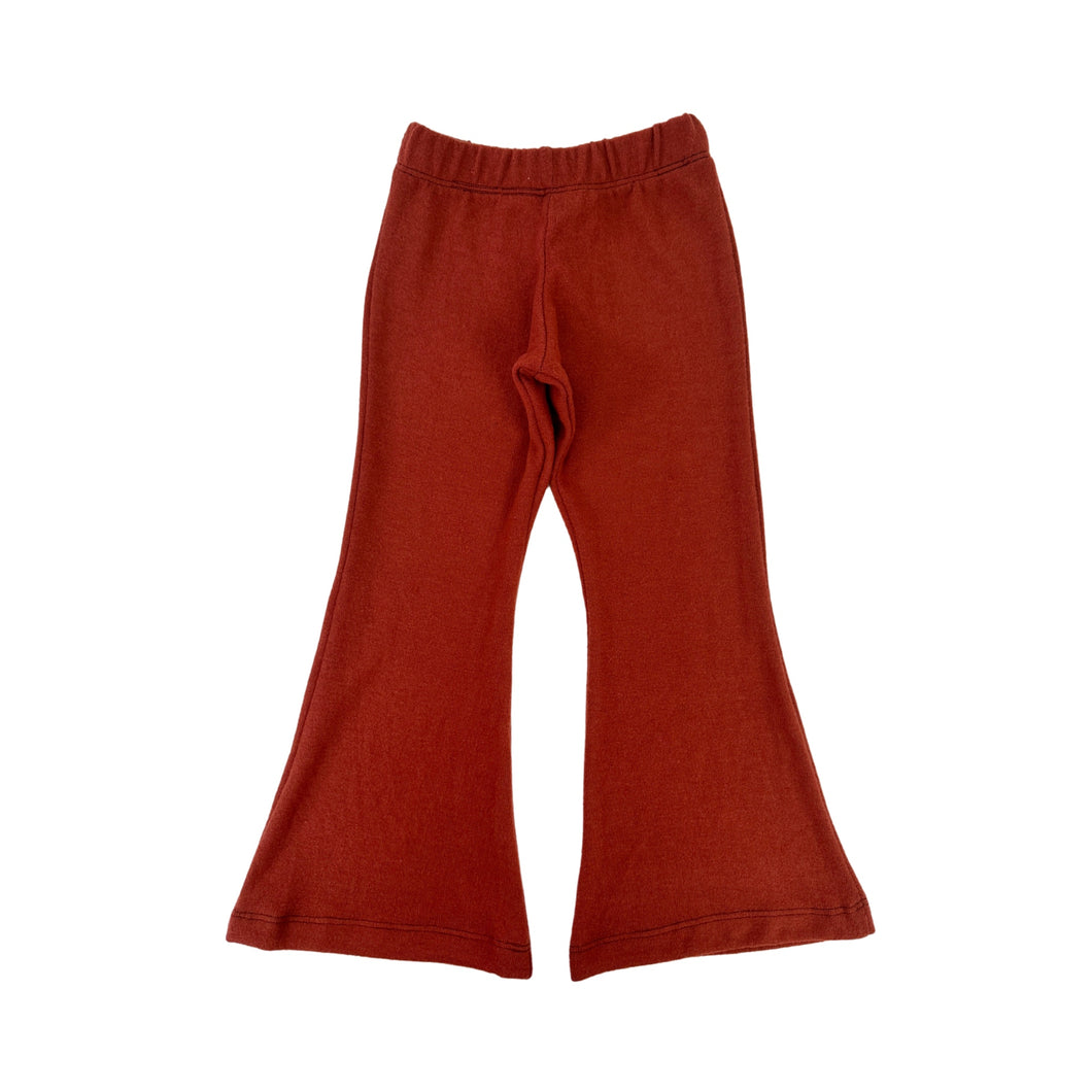 Flared Trousers - Rust