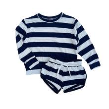 Load image into Gallery viewer, Sweatshirt and Shorts Set - Bold Stripes
