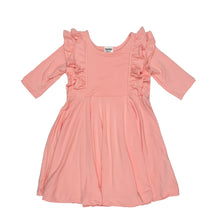 Load image into Gallery viewer, Ruffle Dress - Peach
