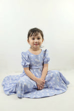 Load image into Gallery viewer, Puff Sleeve Dress - Daisy (Periwinkle)
