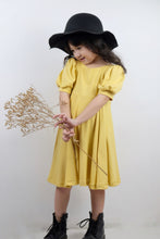 Load image into Gallery viewer, Puff Sleeve Dress - Light Mustard
