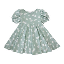 Load image into Gallery viewer, Puff Sleeve Dress - Daisy (Mint)
