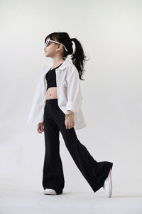 Flared Trousers - Black