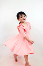 Load image into Gallery viewer, Ruffle Dress - Peach
