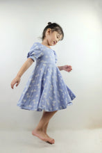 Load image into Gallery viewer, Puff Sleeve Dress - Daisy (Periwinkle)
