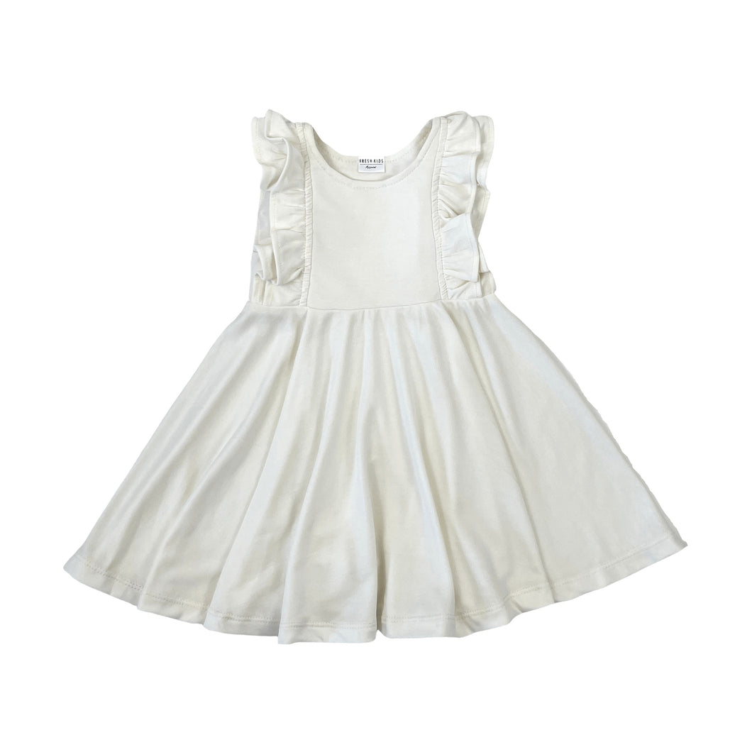 Ruffle Dress - Ivory